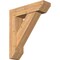 Ekena Millwork Traditional Slat Smooth Bracket w/ Offset Brace, Western Red Cedar, 7 1/2"W x 28"D x 32"H BKT0806X28X32TRA06SWR - alternate 1